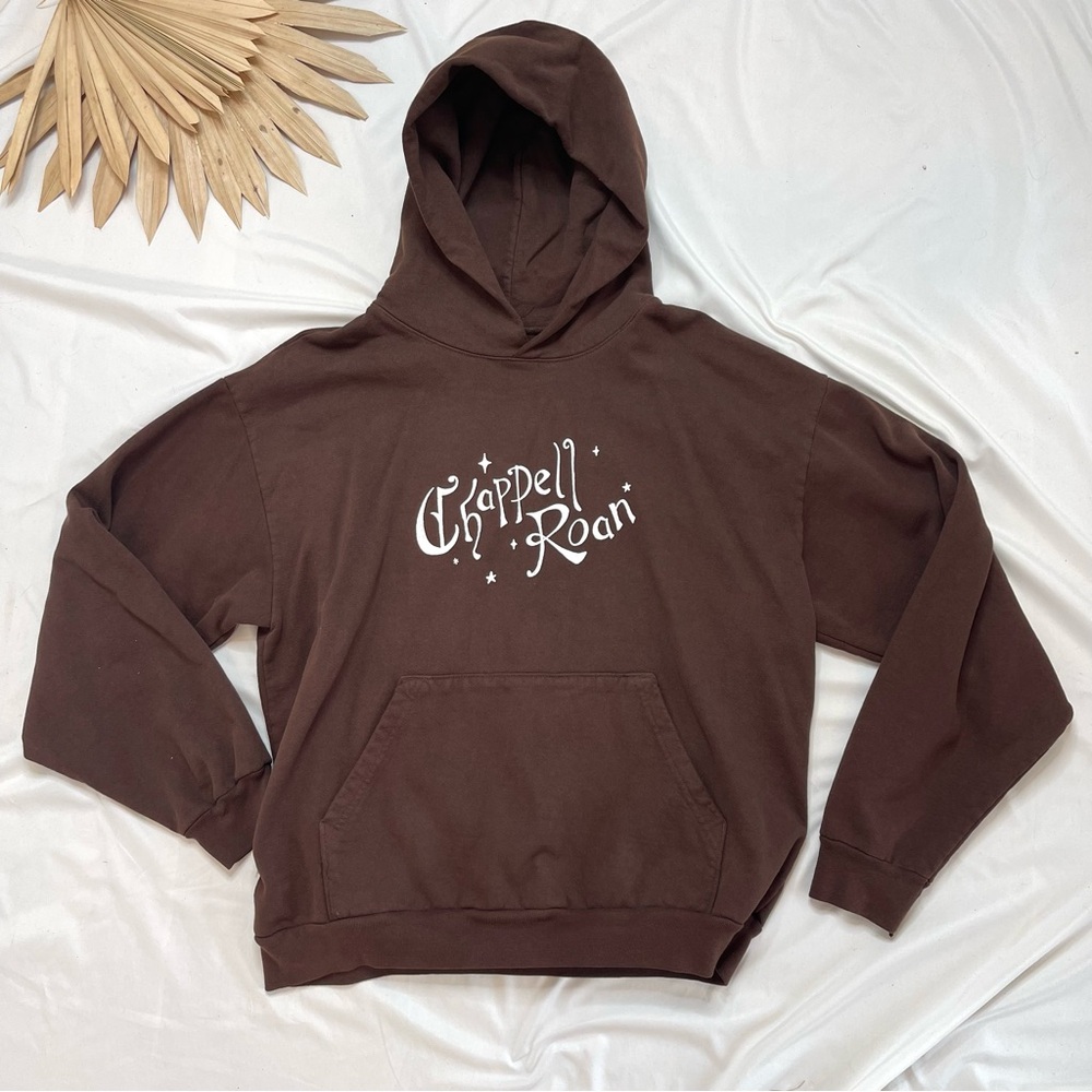 Chappell Roan The Subway Live in Concert Taxi Cab Chocolate Brown Hoodie Large